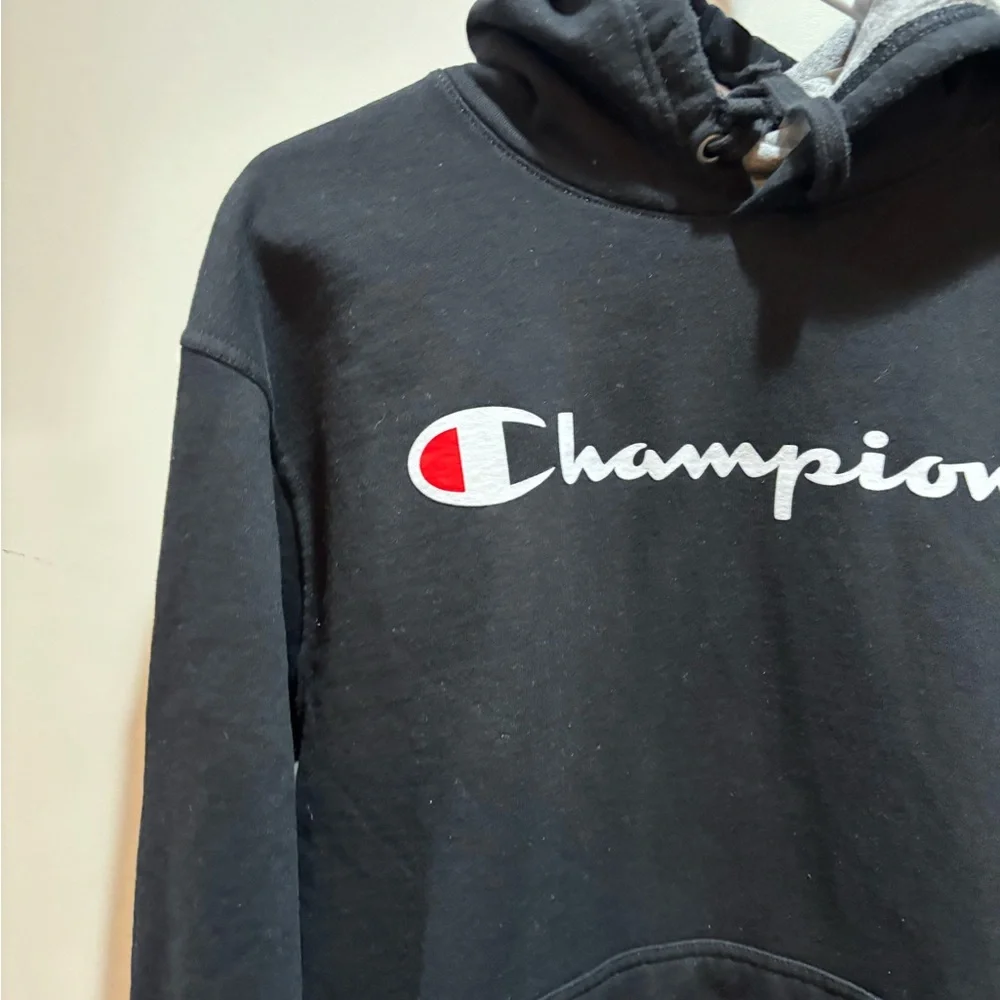 Champion Men's Black Hoodie Sweater